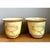 French Provincial Vintage Distressed French Toile Metal Cache Pot - A Pair For Sale - Image 3 of 12