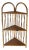 Wicker Bamboo Corner Wall or Floor Shelf Étagère For Sale