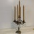 Art Nouveau Antique European Girandole Cast Brass Candelabra For Sale - Image 3 of 11