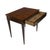 A Regency style mahogany desk or side table with a single drawer. The table features a flame mahogany veneer writing...