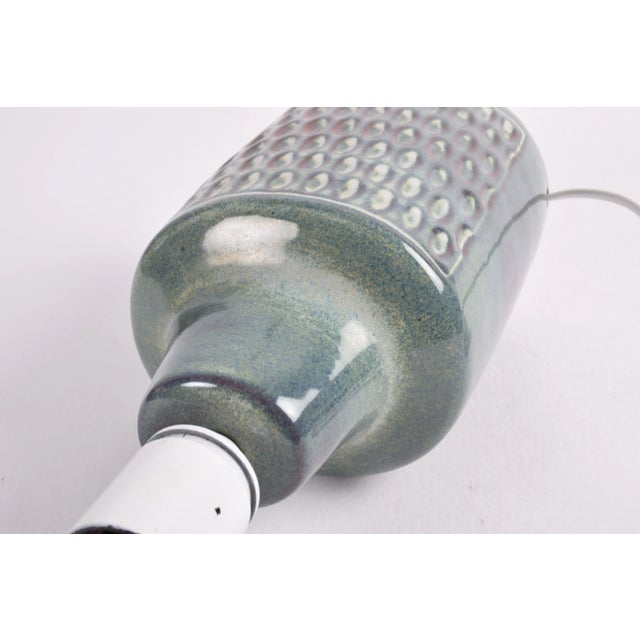 Table Lamp with Tactile Pattern by Einar Johansen for Søholm Stoneware, 1960ss For Sale - Image 9 of 13