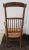 Brown Pair 19th Century French Provincial Beechwood and Fruitwood & Rush Seat High-Back Armchairs For Sale - Image 8 of 12