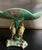 Antique English Majolica Pond Lily Compote With Stork , C. 1880's For Sale - Image 11 of 16