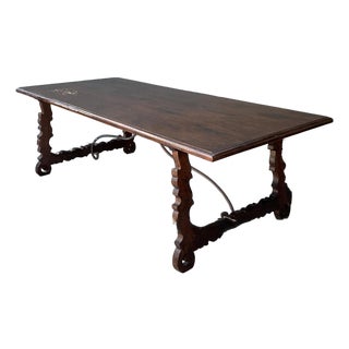 Vintage 18th Century Monumental Lyre Table For Sale