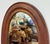 Vintage Primitive Farmhouse Oval Wall Mirror For Sale - Image 4 of 5