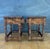 Brown Pair of Spanish Rustic Bedside Tables With Carved Drawers, Mid-20th Century For Sale - Image 8 of 11