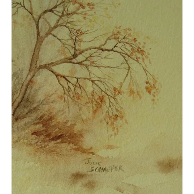Realism "Last Light" Magical Landscape With Trees by Julie Schaefer For Sale - Image 3 of 3