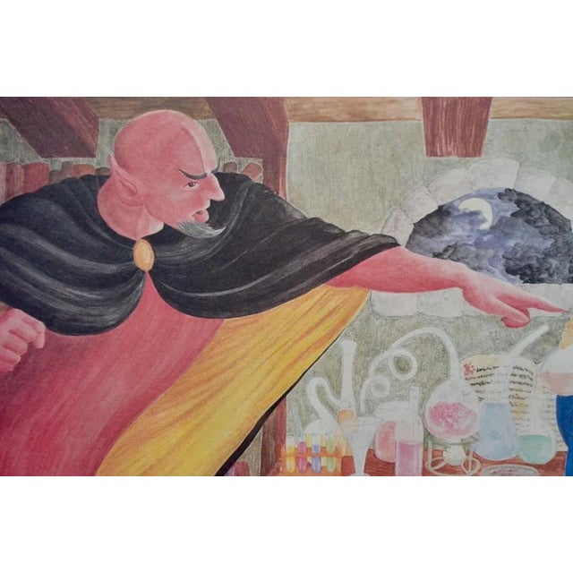 School Poster Depicting Child, Piano & Faust For Sale - Image 6 of 10