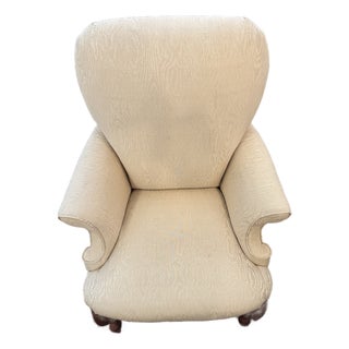 Vintage French Zebra Fabric Chair For Sale