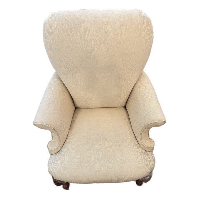 Vintage French Zebra Fabric Chair For Sale