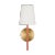 Visual Comfort Kate Spade New York by Visual Comfort Studio Monroe 1-Light Small Single Sconce in Burnished Brass, Coral For Sale - Image 4 of 4