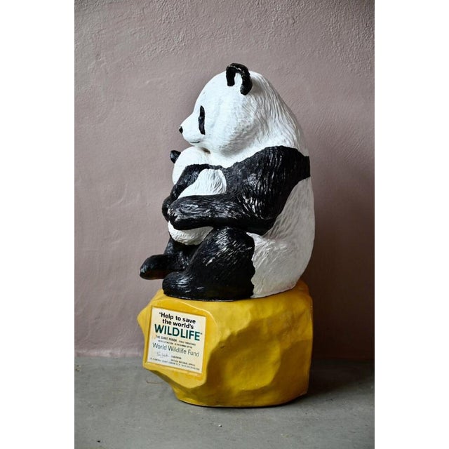 Black WWF Giant Panda Piggy Bank For Sale - Image 8 of 16