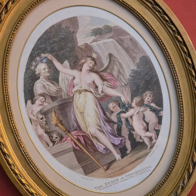 Giovanni Battista Cipriani, the Nymph of Immortality, 1800s, Paper, Framed For Sale - Image 11 of 16