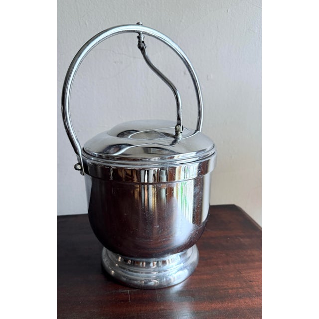 Vintage Mid-Century Shelton-WareChrome Ice Pail, 1960s For Sale - Image 4 of 12