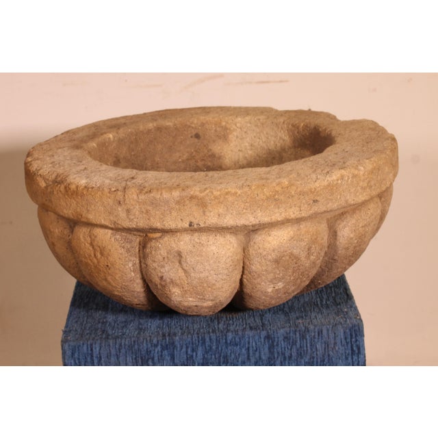 Carved Stone Holy Water Font, 1600s For Sale - Image 6 of 10