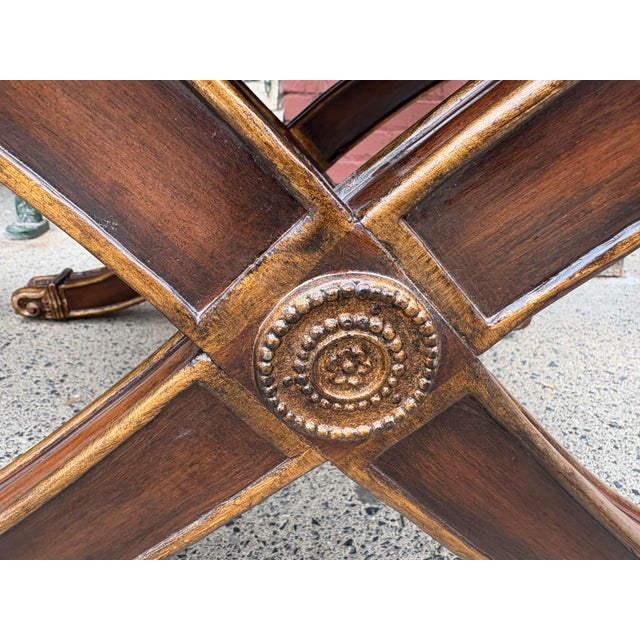 Ethan Allen Vintage Ethan Allen Hollywood Regency Inspired Benches/Pair For Sale - Image 4 of 10