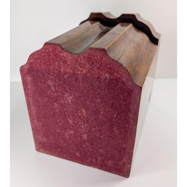 18th Century English Georgian Mahogany Knife Box With Rose Inlay For Sale - Image 16 of 16