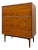 1960s Drexel Genuine Walnut Mid-Century Modern Secretary Chest With Drop-Front Desk and Drawers For Sale