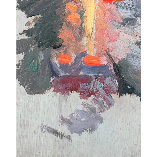 1960s Vintage Ukrainian Male Portrait Oil Painting, Sokolovsky, 1962-63 25-20 For Sale - Image 5 of 6