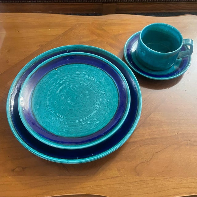 Ceramic 1960s Mid-Century Modern Baldelli Dinnerware, 4 Piece Place Settings For Sale - Image 7 of 9