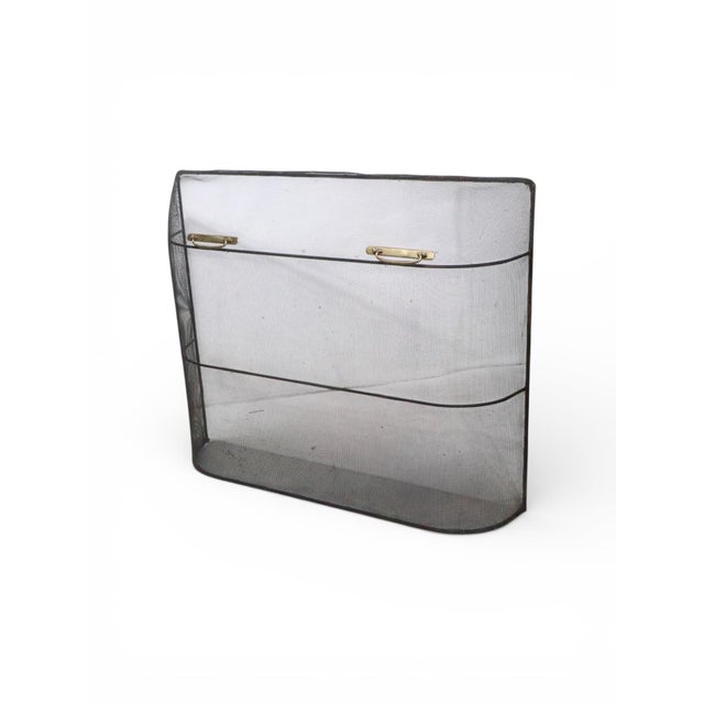 Late 20th Century Vintage Fireplace Screen Spark Gard For Sale - Image 5 of 9
