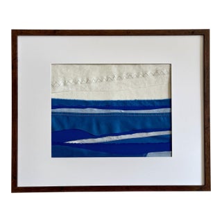 Contemporary Semi-Abstract​ Mixed Media Nautical Sailcloth Landscape​ - By JJ-Hogan | Greater Kindness, Framed For Sale