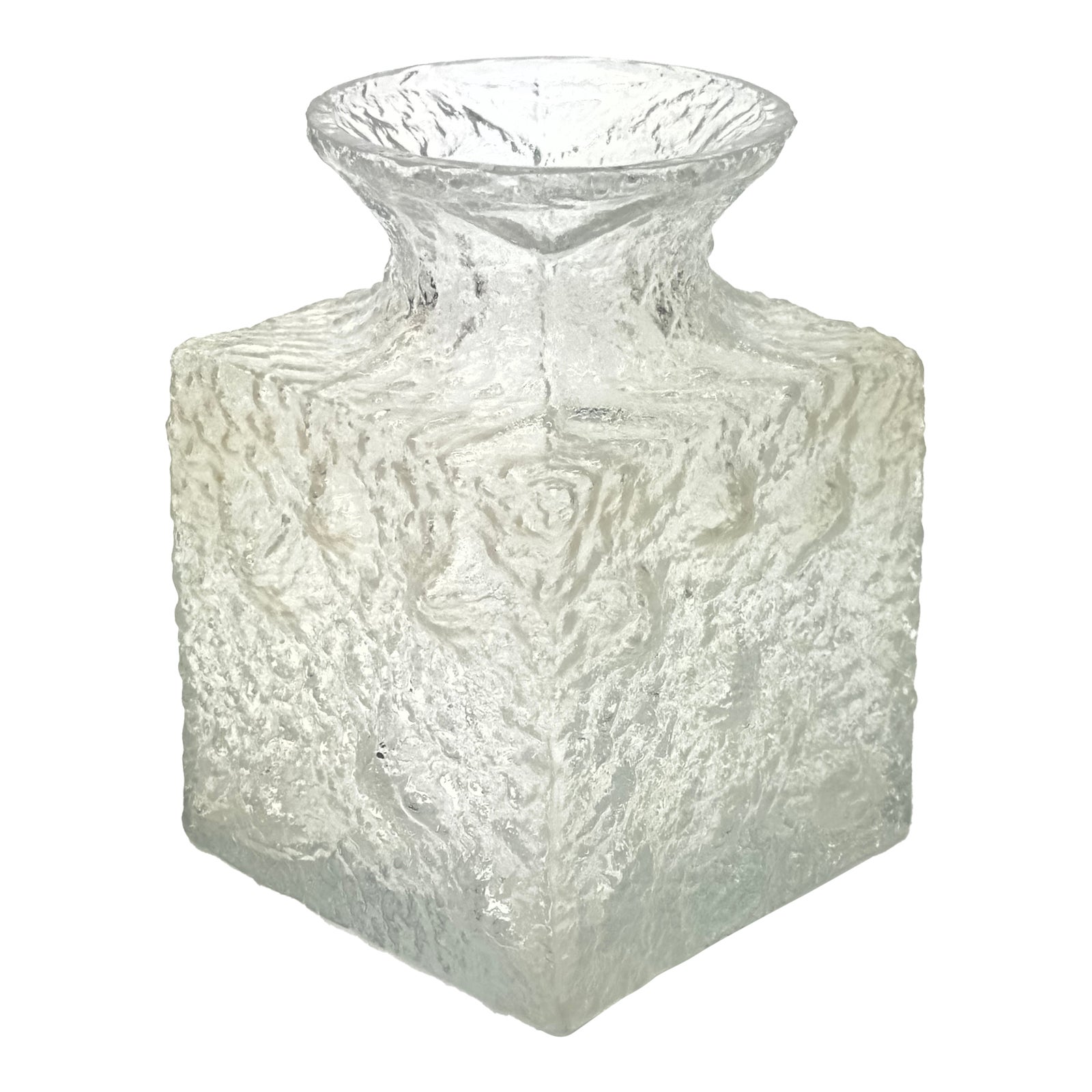Textured Glass Crocus Vase by Timo Sarpaneva for Iittala Finland