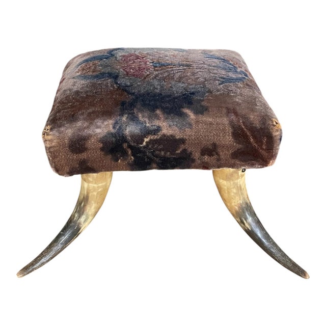 Bone American Victorian Era Steer Horn Footstool c.1880 For Sale - Image 7 of 9