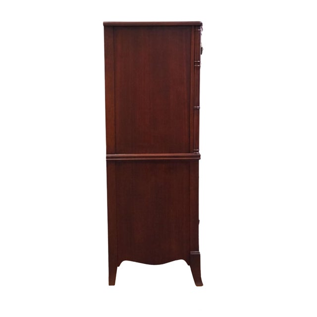 Huntley Furniture Solid Mahogany Traditional Duncan Phyfe Style 34" Chest of Drawers 1850 For Sale - Image 12 of 14