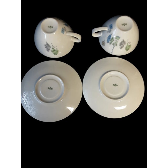 This set of two vintage tea cups and two saucers are just perfect for an aftternoon tea! Designed by Elsa Fisher-Trayden...