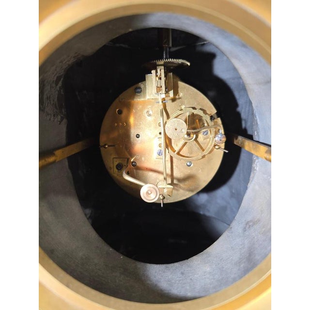 Orrery Tellurio Rotating Terrestrial Globe Clock by Ludw. Jul. Heymann, Leipzig, 1885 For Sale - Image 12 of 16