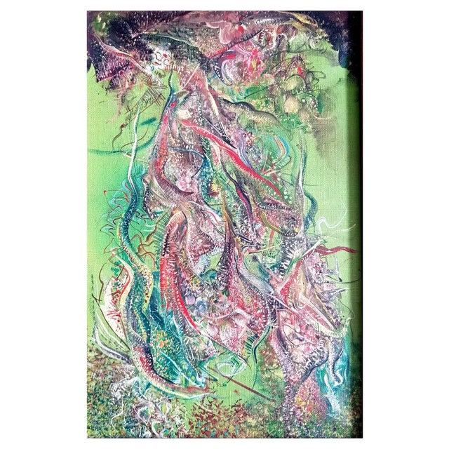 Marc Jason, Surrealist Landscape, Oil on Canvas, 1971 For Sale