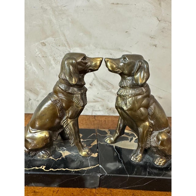 Black Vintage Setters Bookends, 1950, Set of 2 For Sale - Image 8 of 16