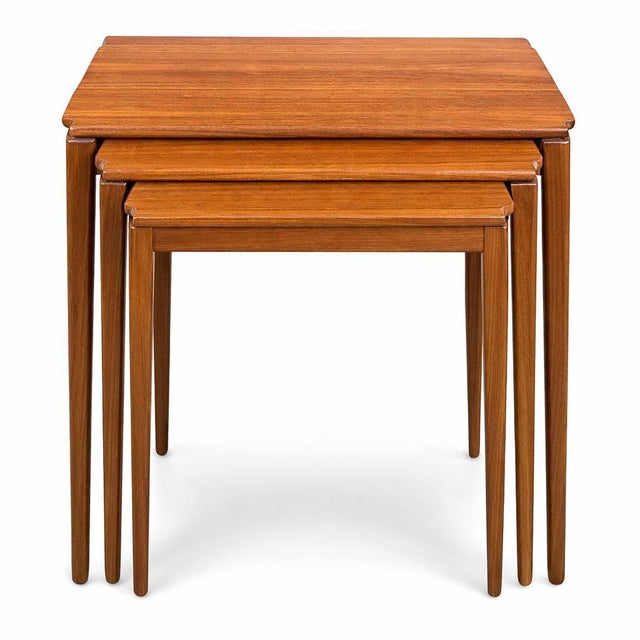 Mid-Century Teak Nesting Tables from Richard Hornby, 1960s, Set of 3 For Sale - Image 9 of 9
