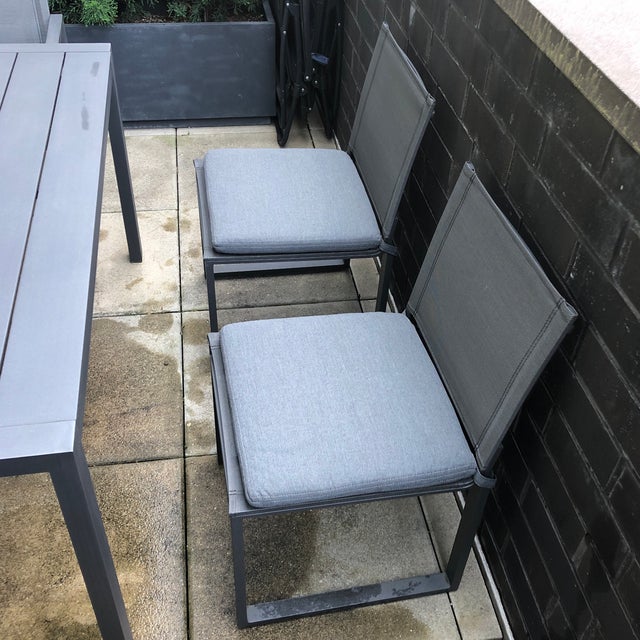 Restoration Hardware Aegean Aluminum Dining Set Chairish