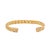 Metal Cleopatra Twist Gold Cuff Bracelet For Sale - Image 7 of 9