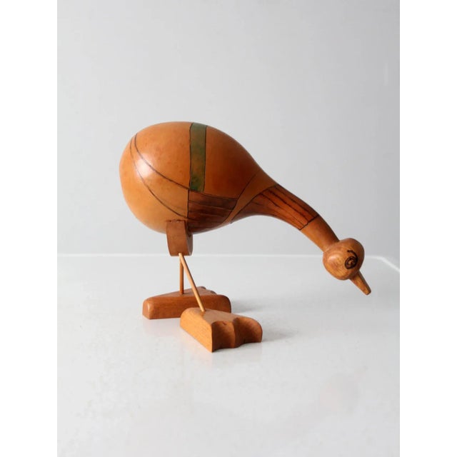 Vintage Gourd Art Bird For Sale - Image 4 of 10
