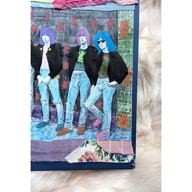 2020s Ramones Contemporary Mixed Media Collage For Sale - Image 5 of 6