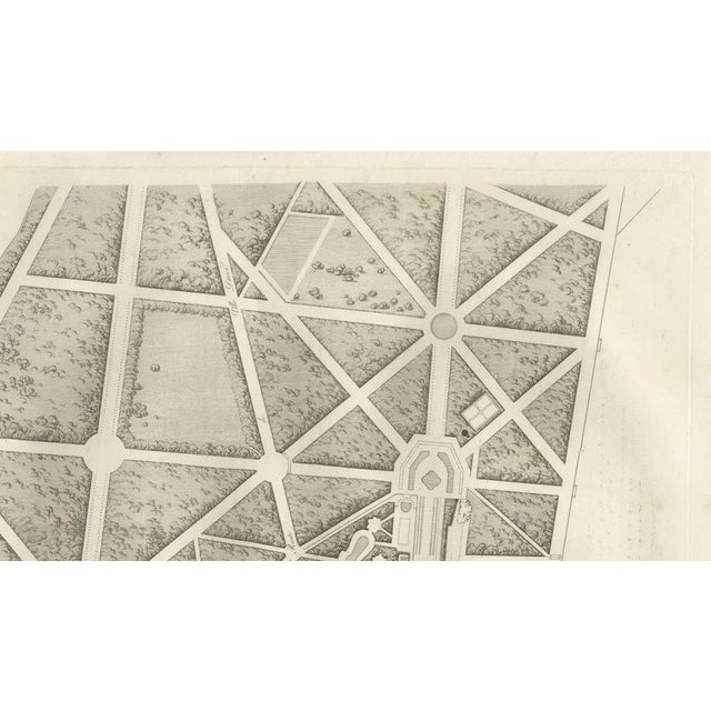 Black Louis-Pierre Baltard, Plan of the Château and Gardens of Saint-Cloud, 1803, Engraving For Sale - Image 8 of 10