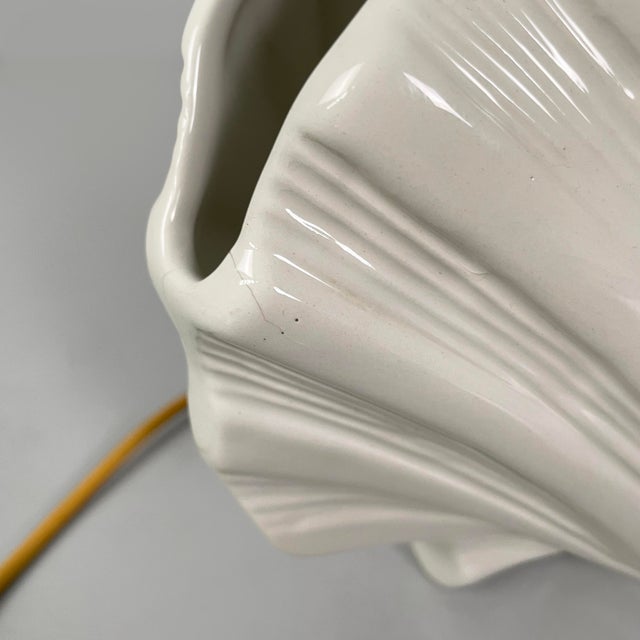 Ceramic Mid-Century Modern Italian Ceramic Shells Table Lamp by Este Ceramiche, 1960s For Sale - Image 7 of 14