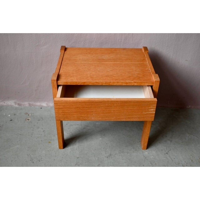 Wood Vintage Scandinavian Nightstand, 1970s For Sale - Image 7 of 8