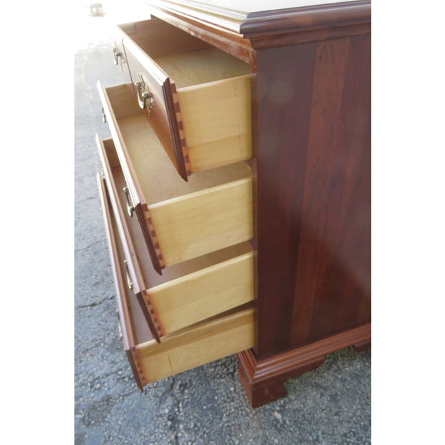 Traditional Jamestown Sterling Solid Cherry Low Dresser Bathroom Vanity 5606 For Sale - Image 3 of 11