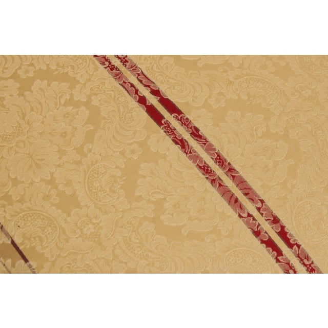 Versace Italian Upholstered Mahogany Chair For Sale - Image 9 of 14