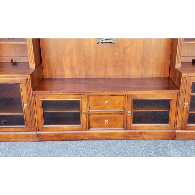 Ethan Allen British Classics Cinnabar Multiple Piece Media Center Wall