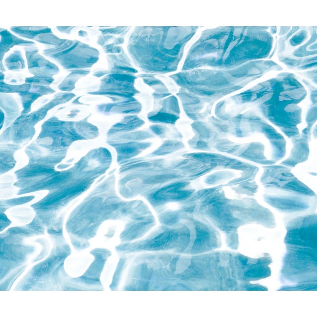 Horizontal Miami Pool Photography in Tropical Pale Blue For Sale - Image 9 of 9