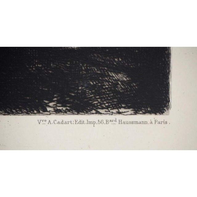 François Nicolas Chifflart, Frontispiece of the New Illustration, 19th Century, Original Etching For Sale - Image 5 of 8