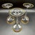 French Belle Époque Hand-Blown and Hand-Gilded Glass Champagne Coupes, Wine, Port and Liqueur Glasses, 1900s, Set of 18 For Sale - Image 13 of 18