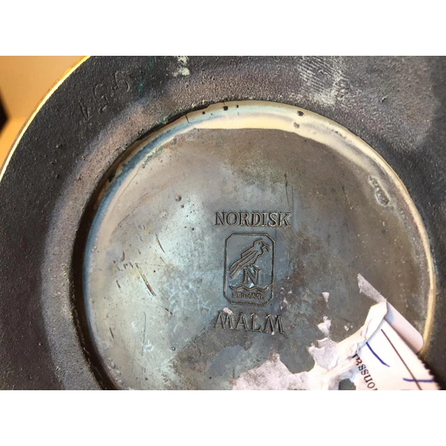 Danish Art Deco Bronze Lidded Jar by Nordisk Malm, 1940s For Sale - Image 6 of 9