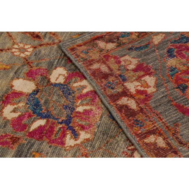 Camel Contemporary Oushak Style Wool Rug in Beige & Brown, by Rug & Kilim, India For Sale - Image 8 of 10