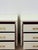 Red Early 20th Century Pair of Mitchell Gold + Bob Williams White Nightstands, Red Drawers For Sale - Image 8 of 14